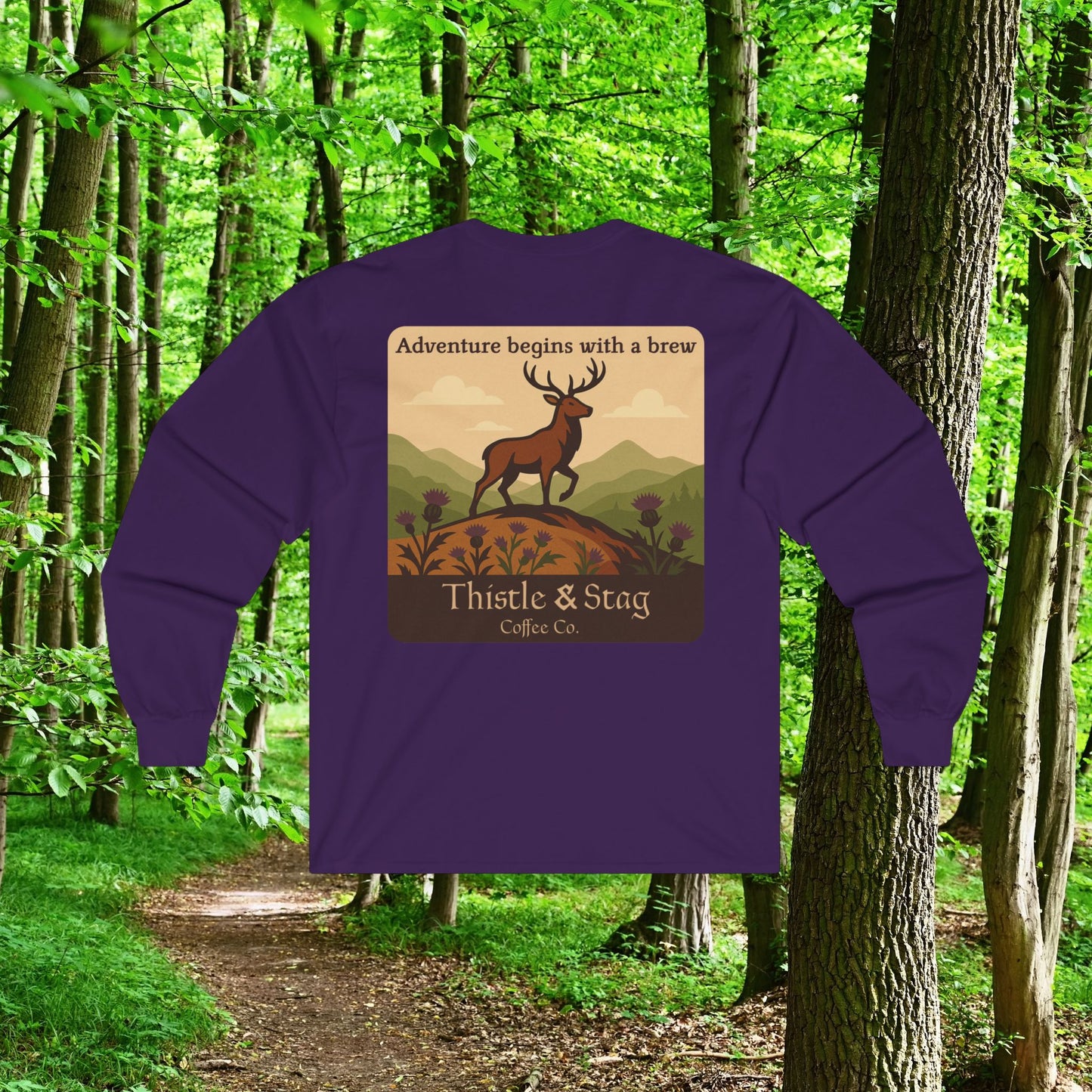 Adventure Begins With A Brew Long Sleeve Tee
