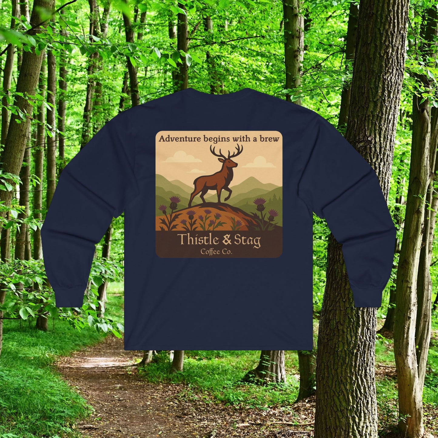 Adventure Begins With A Brew Long Sleeve Tee
