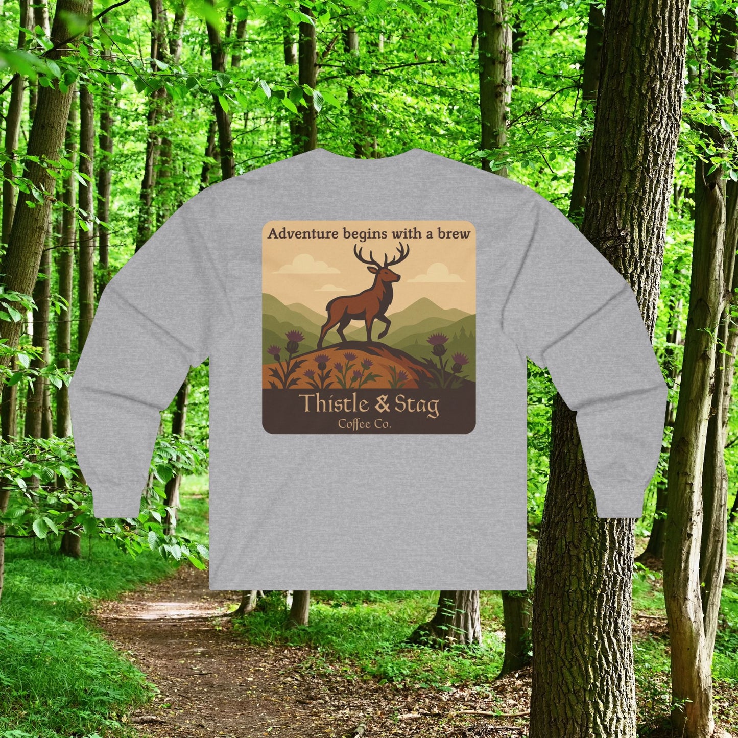 Adventure Begins With A Brew Long Sleeve Tee