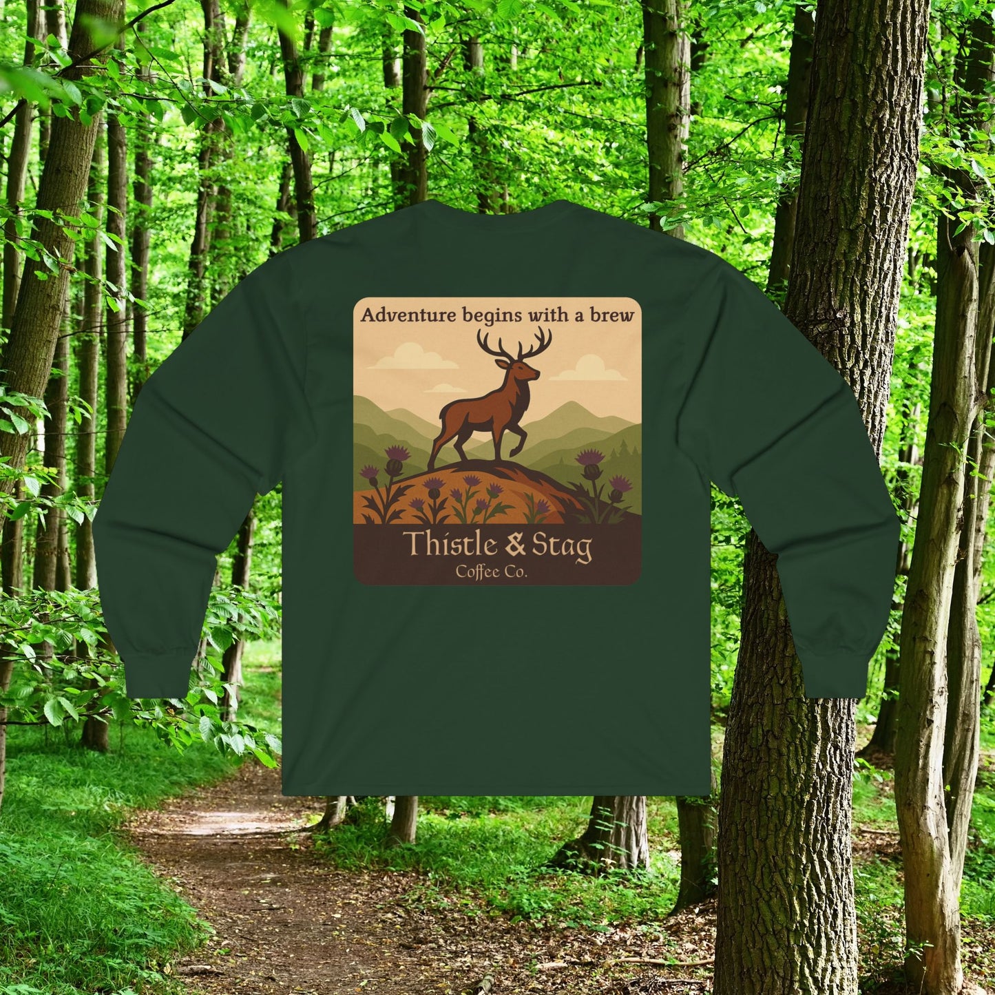 Adventure Begins With A Brew Long Sleeve Tee