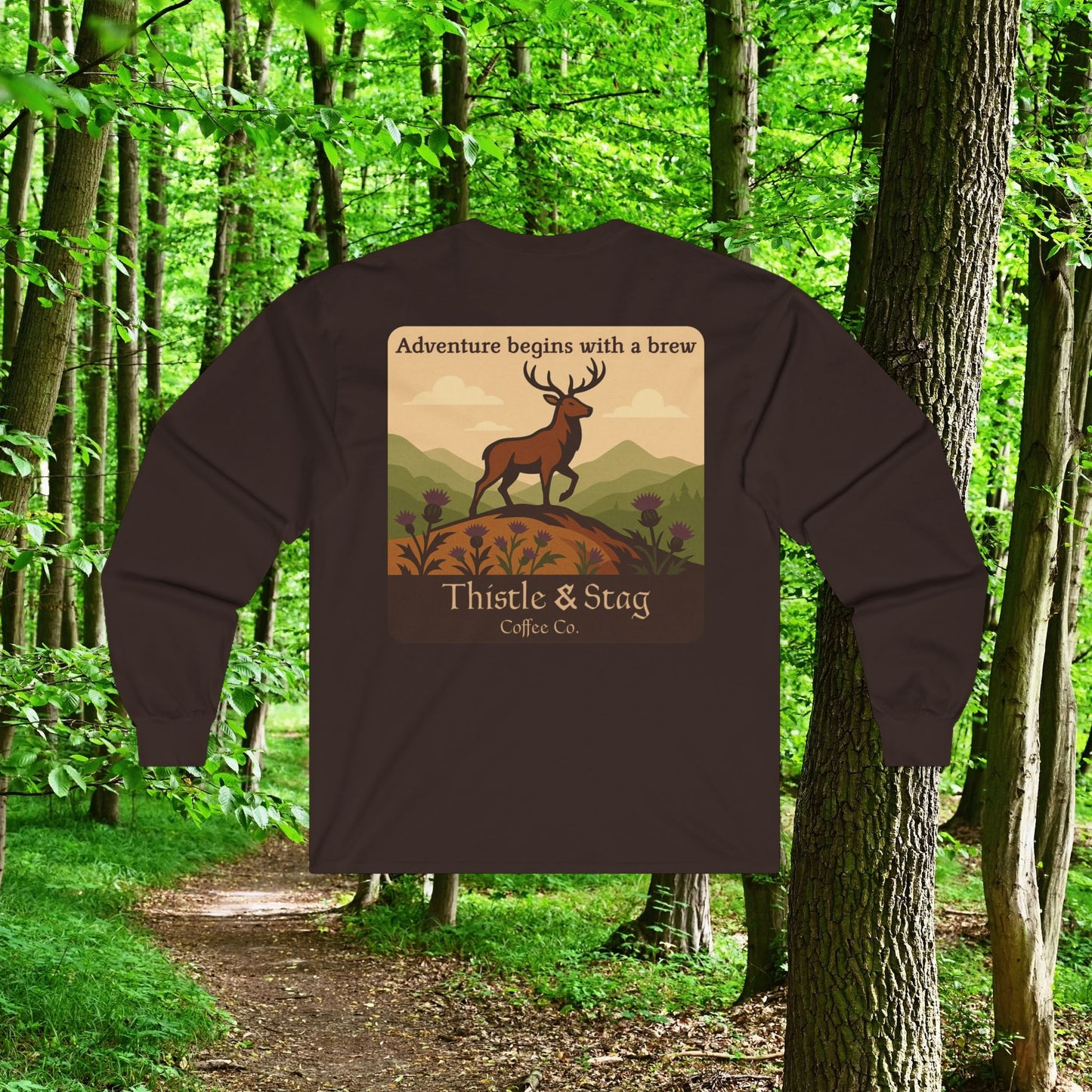 Adventure Begins With A Brew Long Sleeve Tee