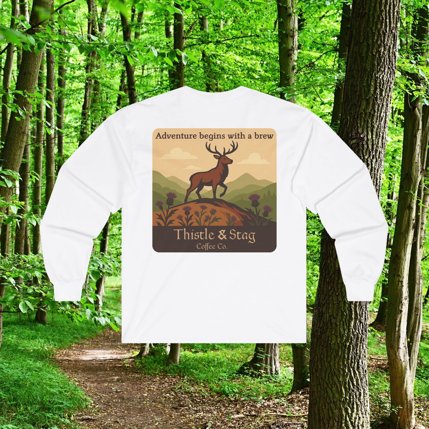 Adventure Begins With A Brew Long Sleeve Tee